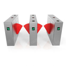 Metro Station Telescope Flap Barrier Access Control Wide Passage Lane Flap Barrier Turnstile Gate For Subway Station